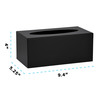 Alpine Industries Black Acrylic Tissue Box Cover 10" x 5.5" x 4" 408-BLK